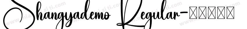 Shangyademo Regular字体转换